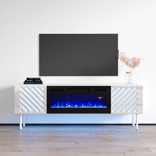 Orren Ellis Saarah Wall Mounted Electric Fireplace & Reviews Wayfair